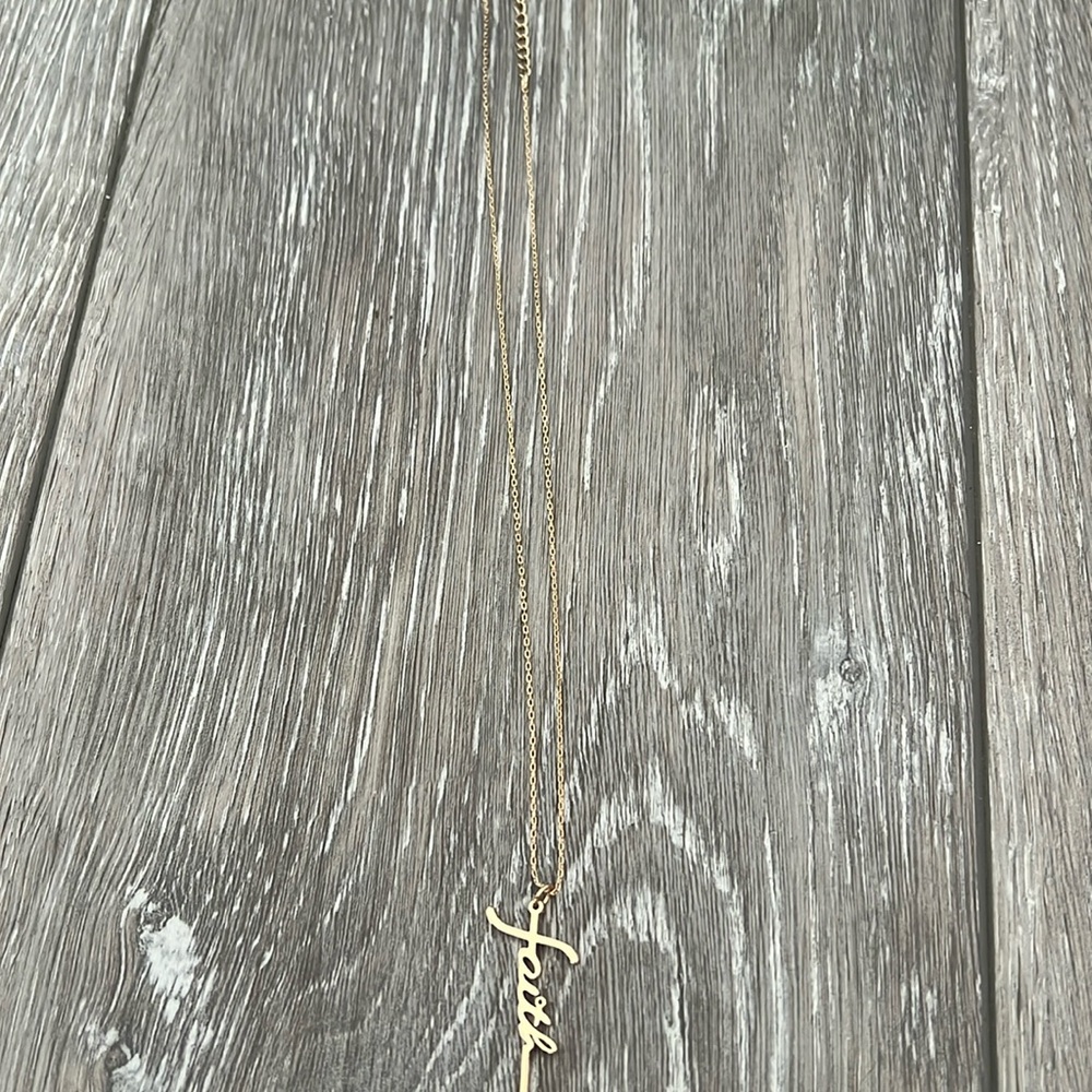 Faith cross necklace